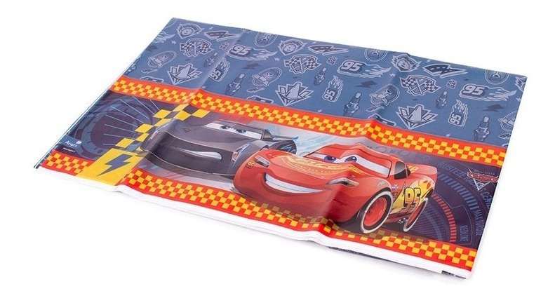Mantel Plástico Decoración Rectangular Motivo Cars