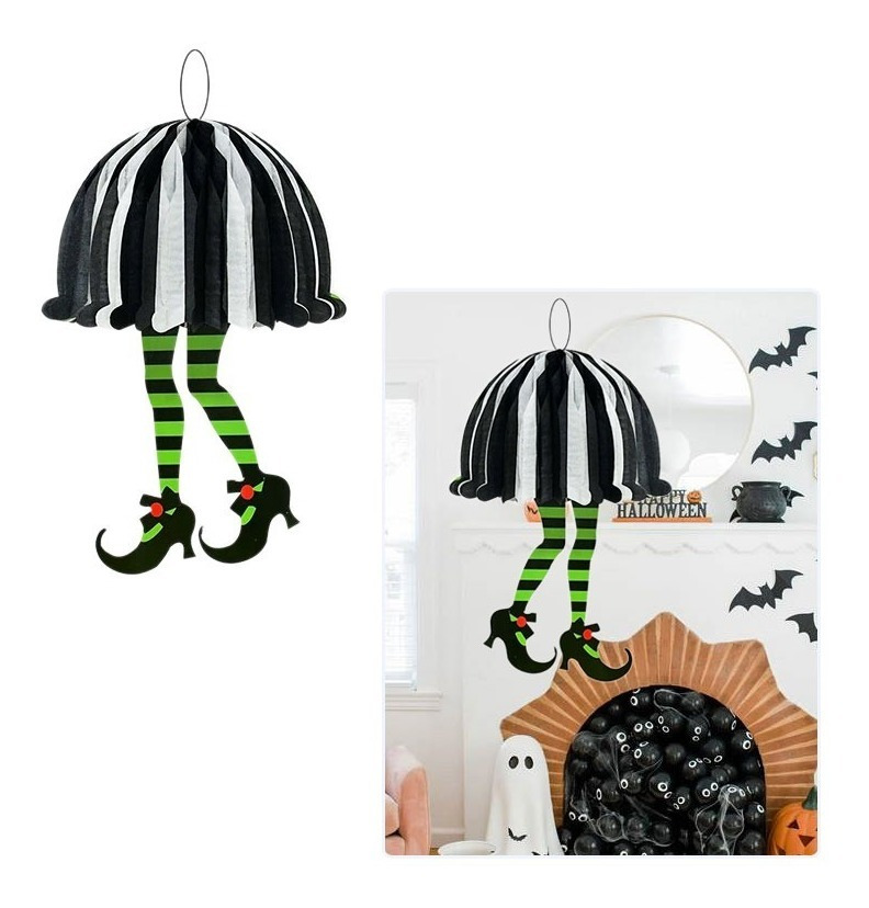 Adorno Para Decoración / Halloween / Silueta Bruja Tacón - Imagen 6