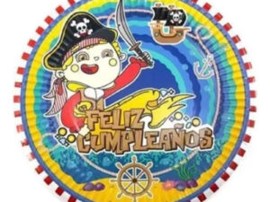 Pack 6 Uds Plato Pequeño Cartón / Diseño Pirata