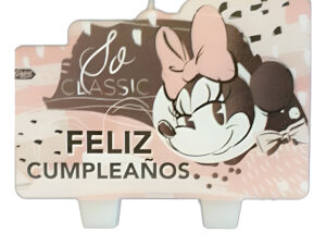 Vela Para Decoración De Torta Con Motivo Minnie Mouse 2 D