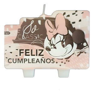 Vela Para Decoración De Torta Con Motivo Minnie Mouse 2 D