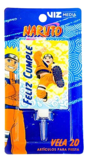 Vela 2d Para Cumpleaños Naruto Decoración Party