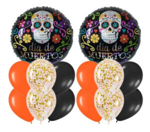 Pack 2 Uds Set De Globos Decoración 7 Uds Halloween