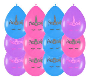 Set Globos Decoración 12uds Globos Látex Motivo Unicornio R9