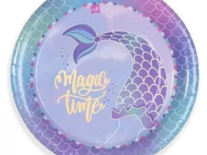 Pack 6 Uds Plato Pequeño Cartón / Diseño Sirena