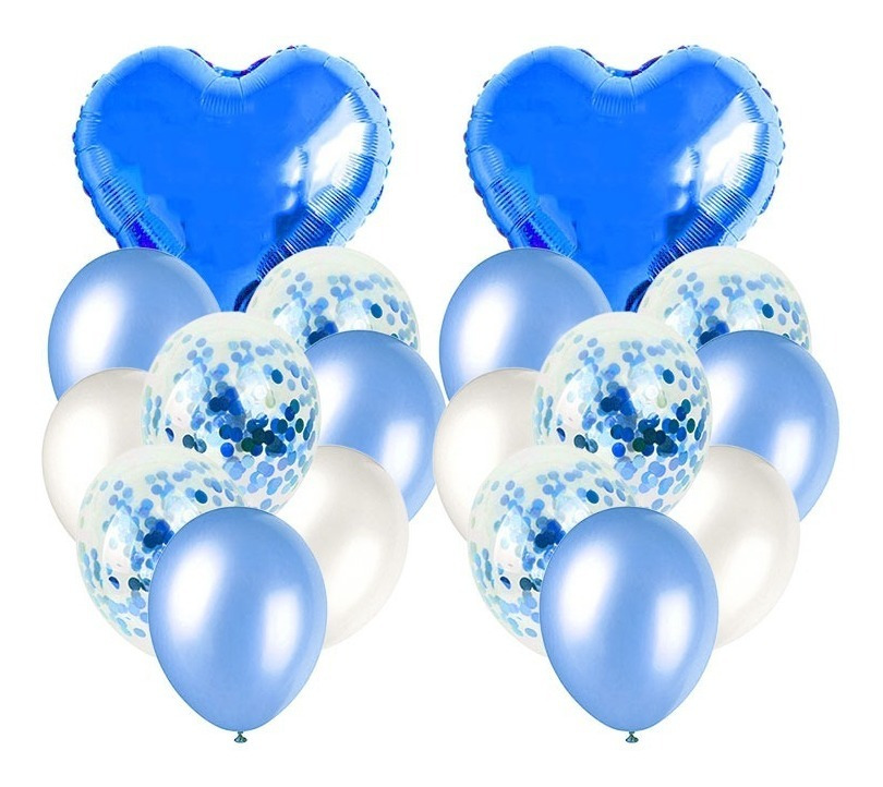 Pack 2 Uds Set De Globos Decoración Corazón + 2 Bases - Imagen 16