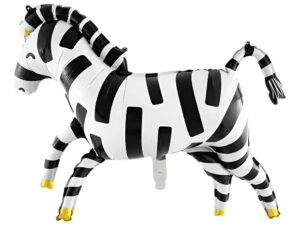 Globo Metálico Decoración Animal Cebra