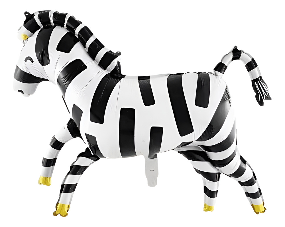 Globo Metálico Decoración Animal Cebra