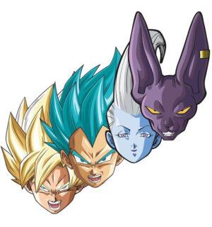 Mascaras Antifaz Para Fiesta Motivo Dragon Ball