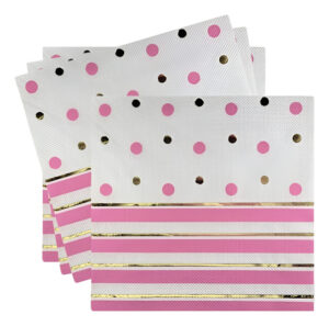 Servilletas Papel Para Decoración Con Diseño Líneas Y Puntos