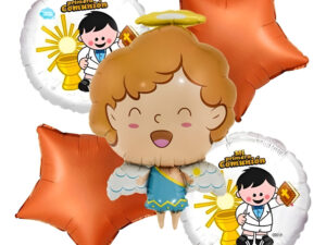 Set De Globos Decoración 5 Uds Mi Primera Comunión