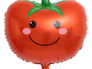 Globo Metálico Con Forma De Fruta Tomate