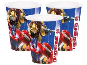 Pack 6 Uds Vaso De Cartón Con Diseño Transformers Autobots