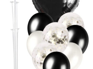 Set De Globos Decoración 9 Uds Corazón + 1 Base Para Globos