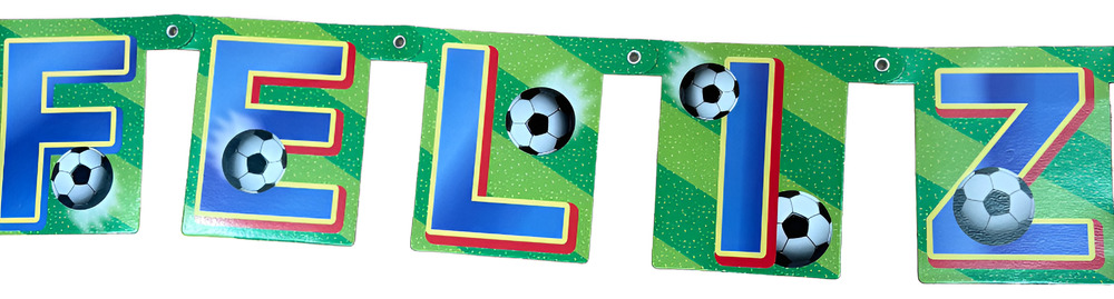 Guirnalda Feliz Cumpleaños Futbol - Imagen 3