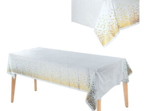 Mantel Metalizado Para Decoración De Mesa Diseño De Puntos