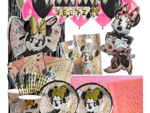 Set De Cumpleaños + Globos + Piñata Minnie Juvenil 6 Persona