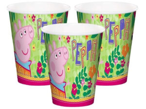 Pack 6 Uds Vaso De Cartón Con Diseño Peppa Pig