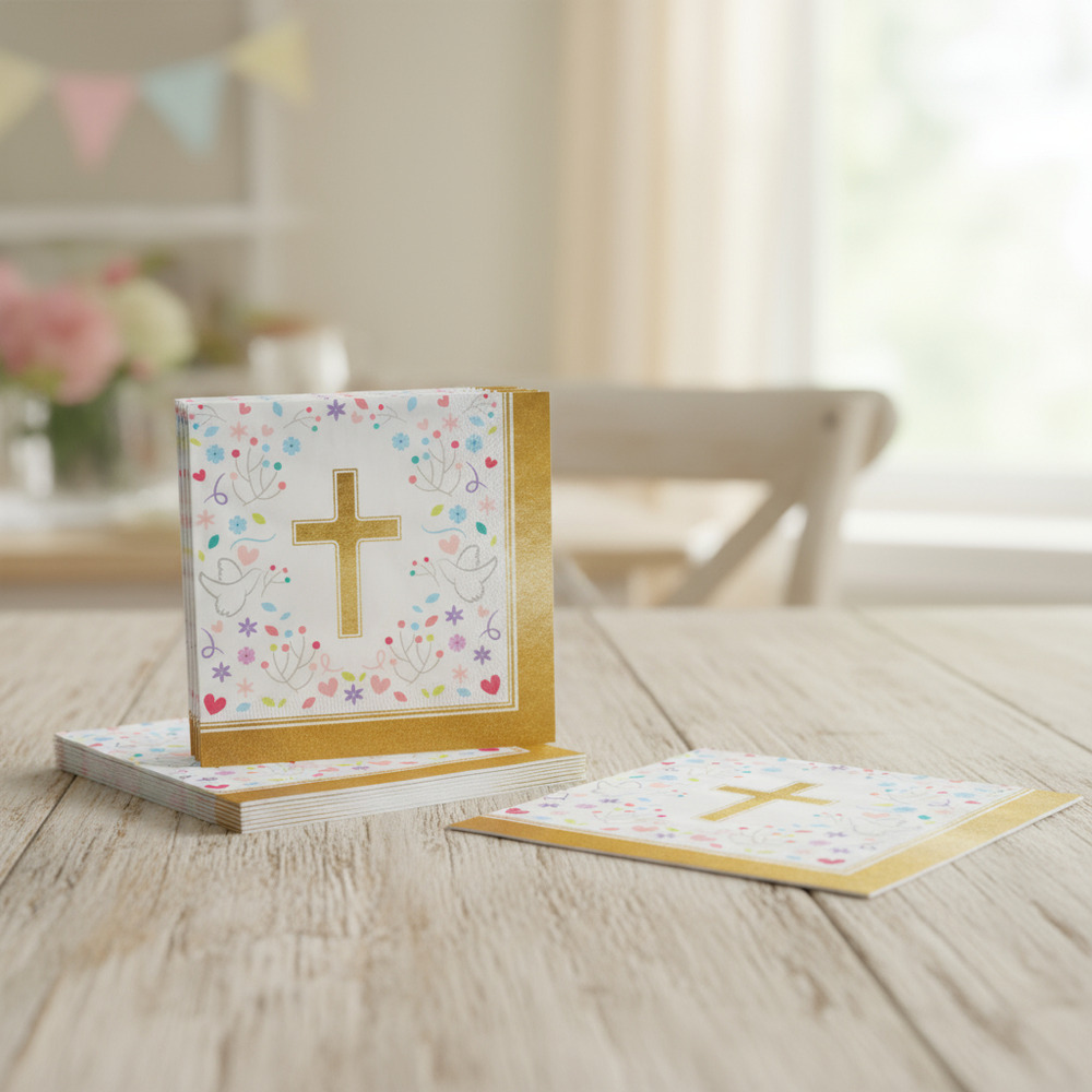 Servilletas De Papel Para Decoración Con Diseño Religioso - Imagen 3