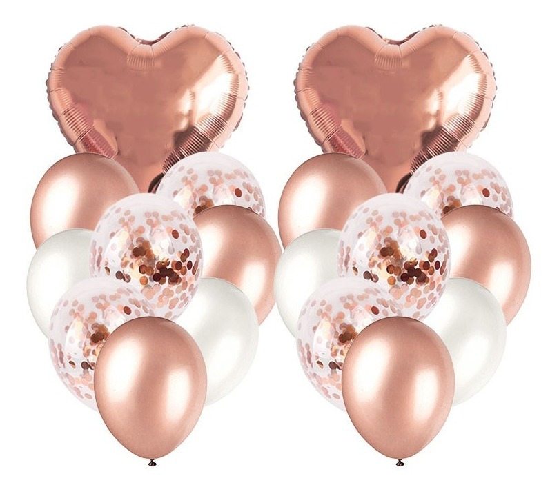 Pack 2 Uds Set De Globos Decoración Corazón + 2 Bases - Imagen 13