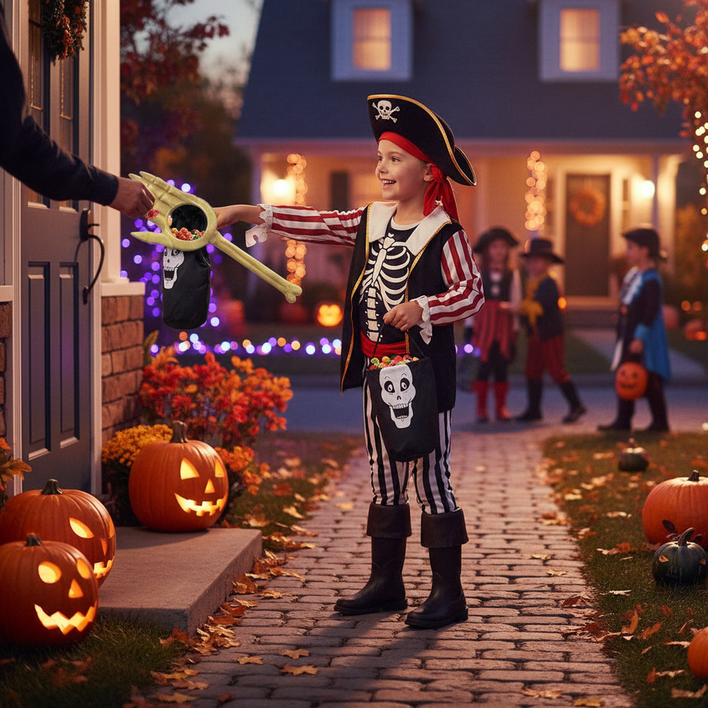 Bolsa Para Dulces Motivo Halloween Con Diseño Mano - Imagen 4