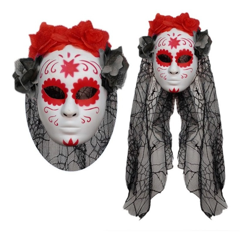Mascara Para Tu Disfraz / Catrina Velo / Diseño Estrella
