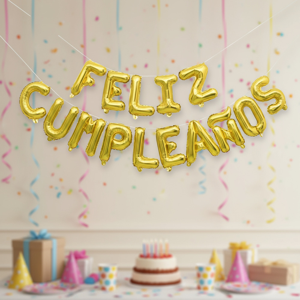 Set De Globos Decoración 15 Uds (feliz Cumpleaños) - Imagen 11