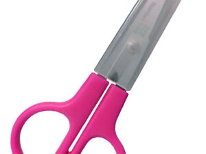 Tijera Escolar Con Forro / Punta Roma / Modelo 857d Color Rosa