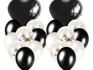 Pack 2 Uds Set De Globos Decoración Corazón + Inflador