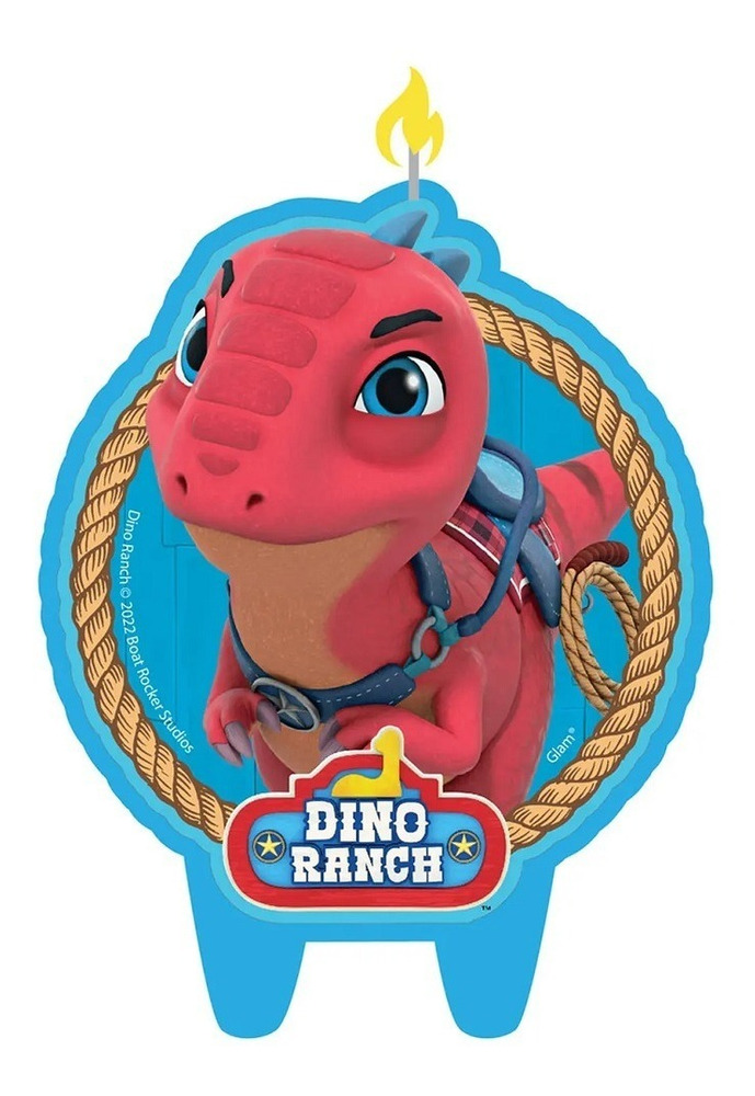 Vela Cumpleaños Dino Ranch Dinosaurio