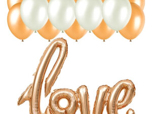 Set De Globos Decoración 15 Uds / Frase Love + Globos Látex