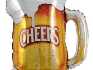 Globo Metálico Con Forma Taza De Cerveza