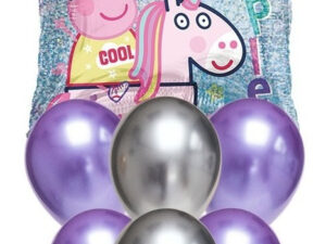 Set De Globos Decoración 7 Uds Personaje Peppa Pig