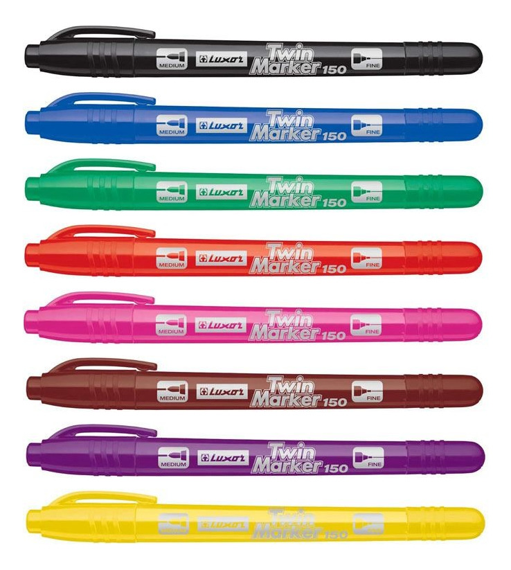 Pack 8 Uds Marcador Permanente / Doble Punta / Plumon 150 - Imagen 10