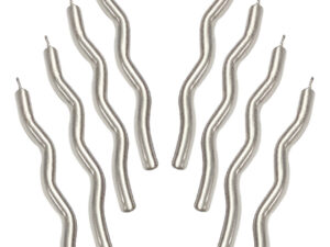 Vela Para Decoración De Torta / Diseño Zigzag 8 Uds