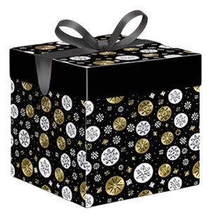 Caja Para Regalo Con Motivo ( Navidad ) M-22