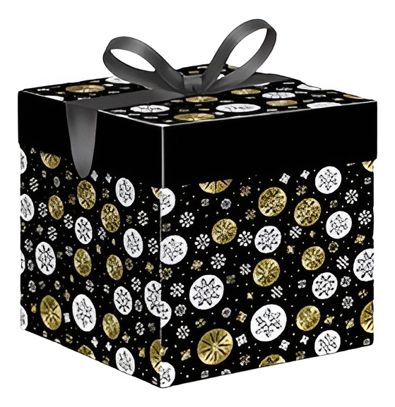 Caja Para Regalo Con Motivo ( Navidad ) M-22