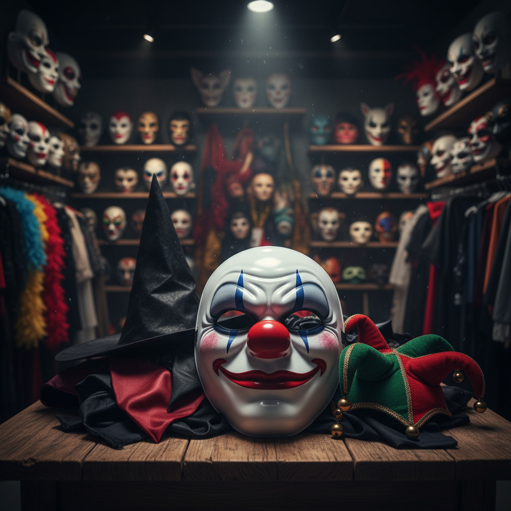 Mascara Para Tu Disfraz / Diseño Payaso - Imagen 2