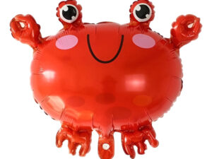 Globo Metálico Decoración Animal Silueta De Cangrejo