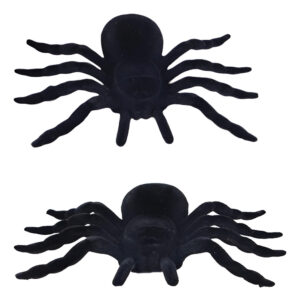 Pack 2 Uds Arañas De Terciopelo / Decoración Halloween
