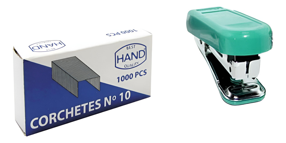 Mini Corchetera De 6cm + Corchetes / Grapadora De Bolso - Imagen 5