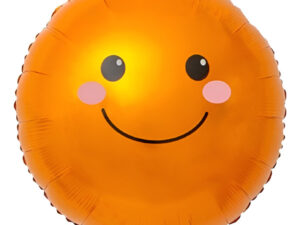 Globo Metálico Con Forma De Fruta Naranja