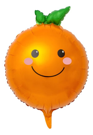 Globo Metálico Con Forma De Fruta Naranja