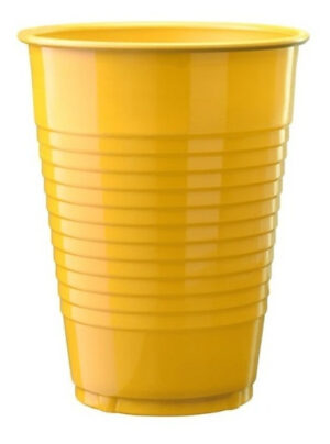 Pack 50 Uds Vaso De Plástico Con Diseño Unicolor