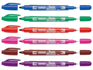 Pack 8 Uds Marcador Permanente / Doble Punta / Plumon 150