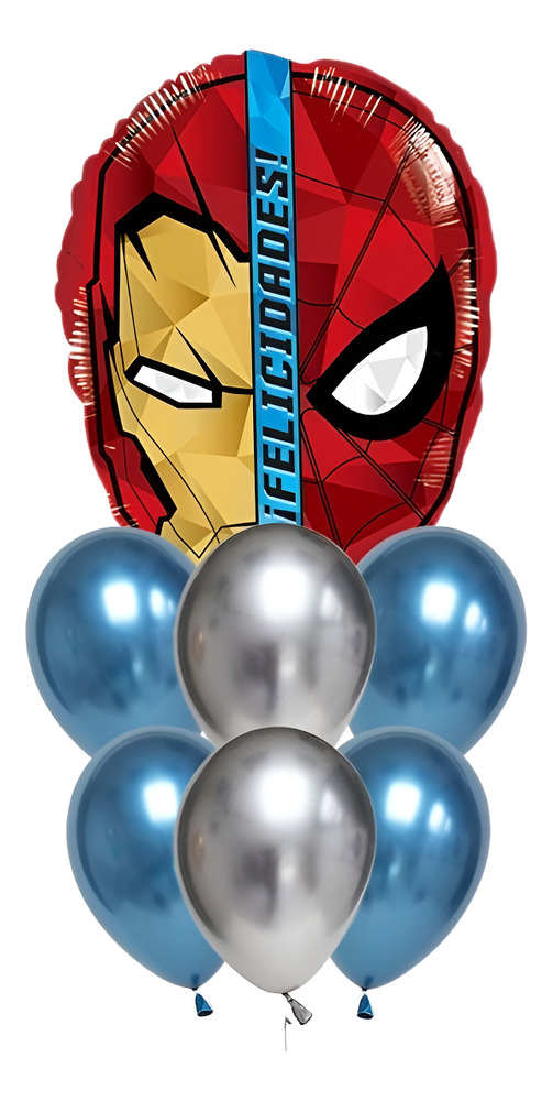 Set De Globos Decoración 7 Uds Superhéroe Marvel - Imagen 11