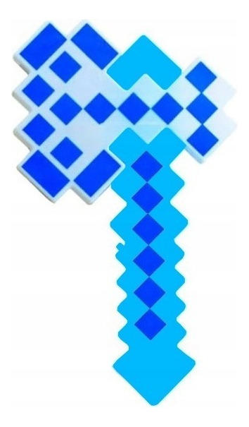 Hacha Con Luz Led Y Musica / Minecraft - Imagen 5