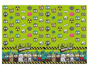 Mantel Plástico Decoración Rectangular Motivo Zombie