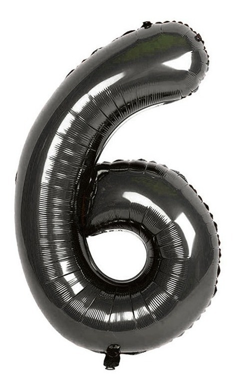 Globo En Forma De Numero - Altura - 76 Cm / Negro - Imagen 6