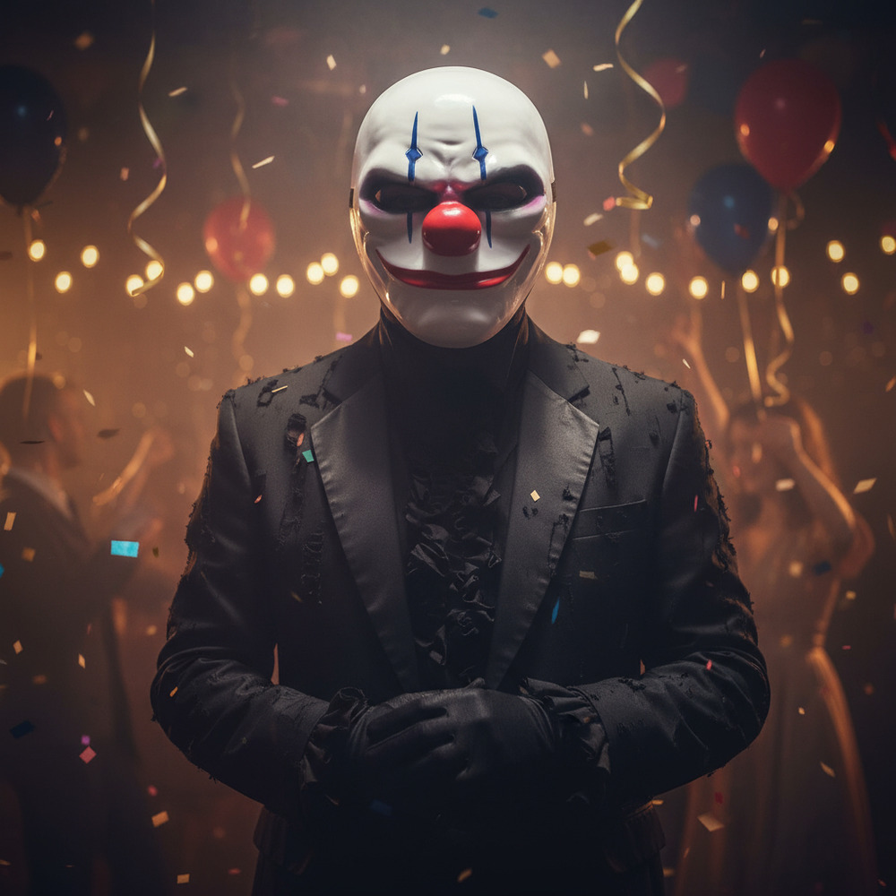 Mascara Para Tu Disfraz / Diseño Payaso - Imagen 3